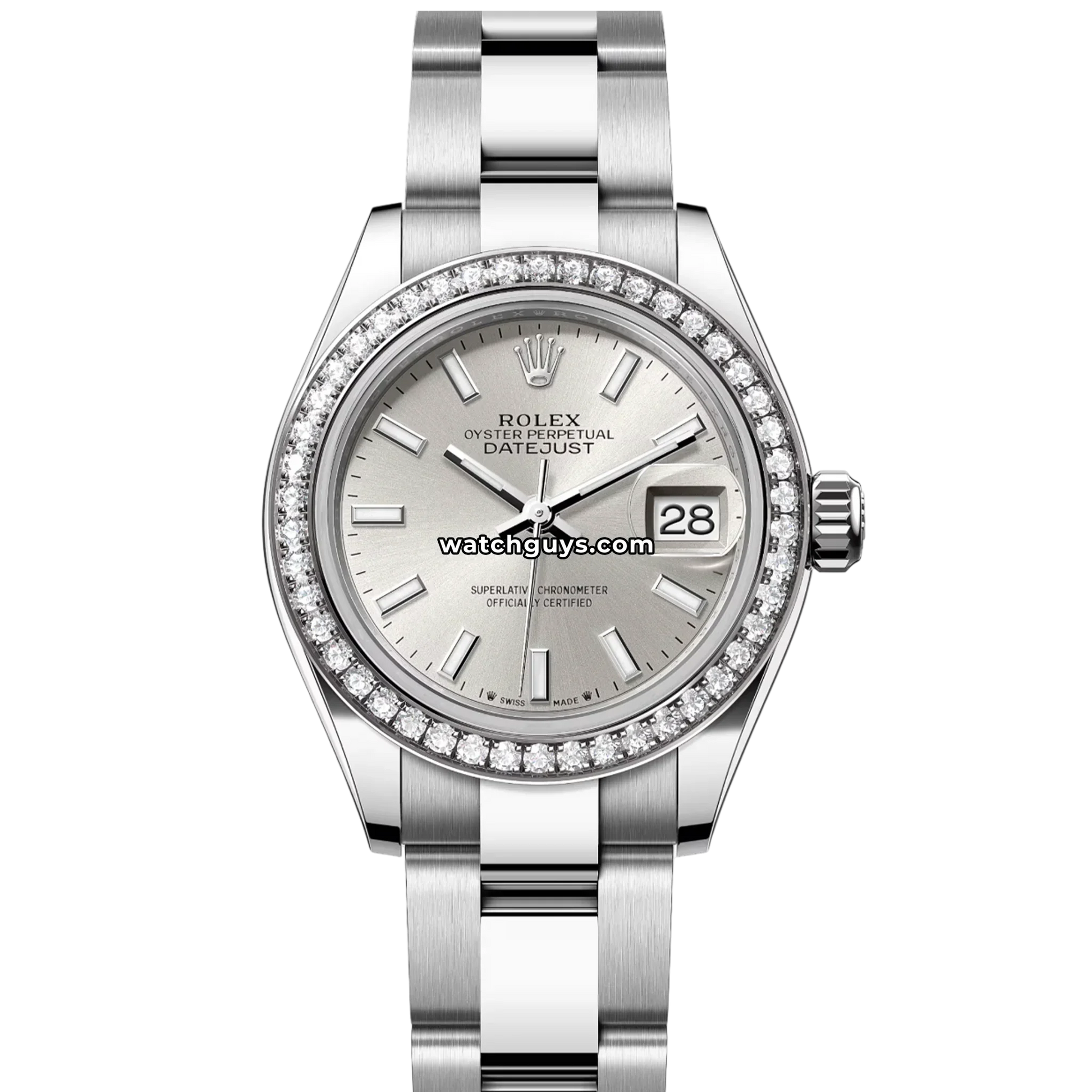 Rolex Datejust 279384RBR Silver Index Oyster
