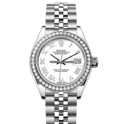 Rolex Datejust 279384RBR White Roman Jubilee