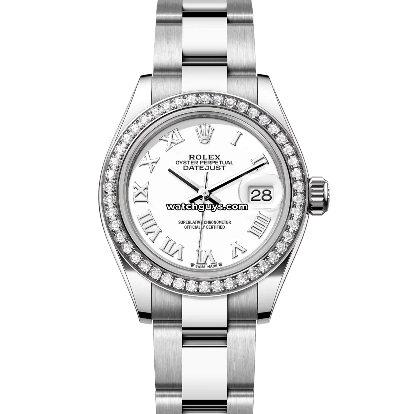 Rolex Datejust 279384RBR White Roman Oyster