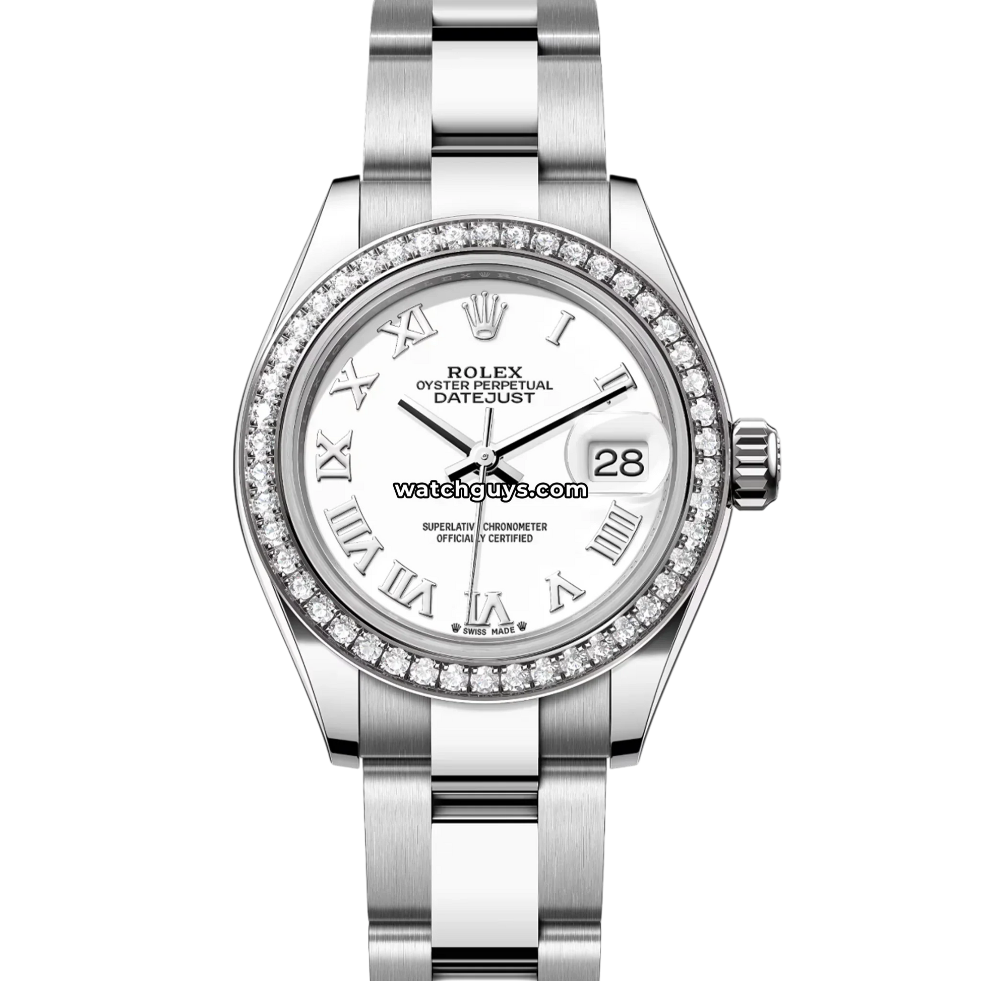 Rolex Datejust 279384RBR White Roman Oyster