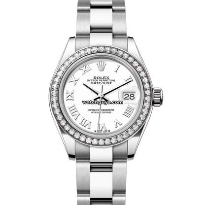 Rolex Datejust 279384RBR White Roman Oyster