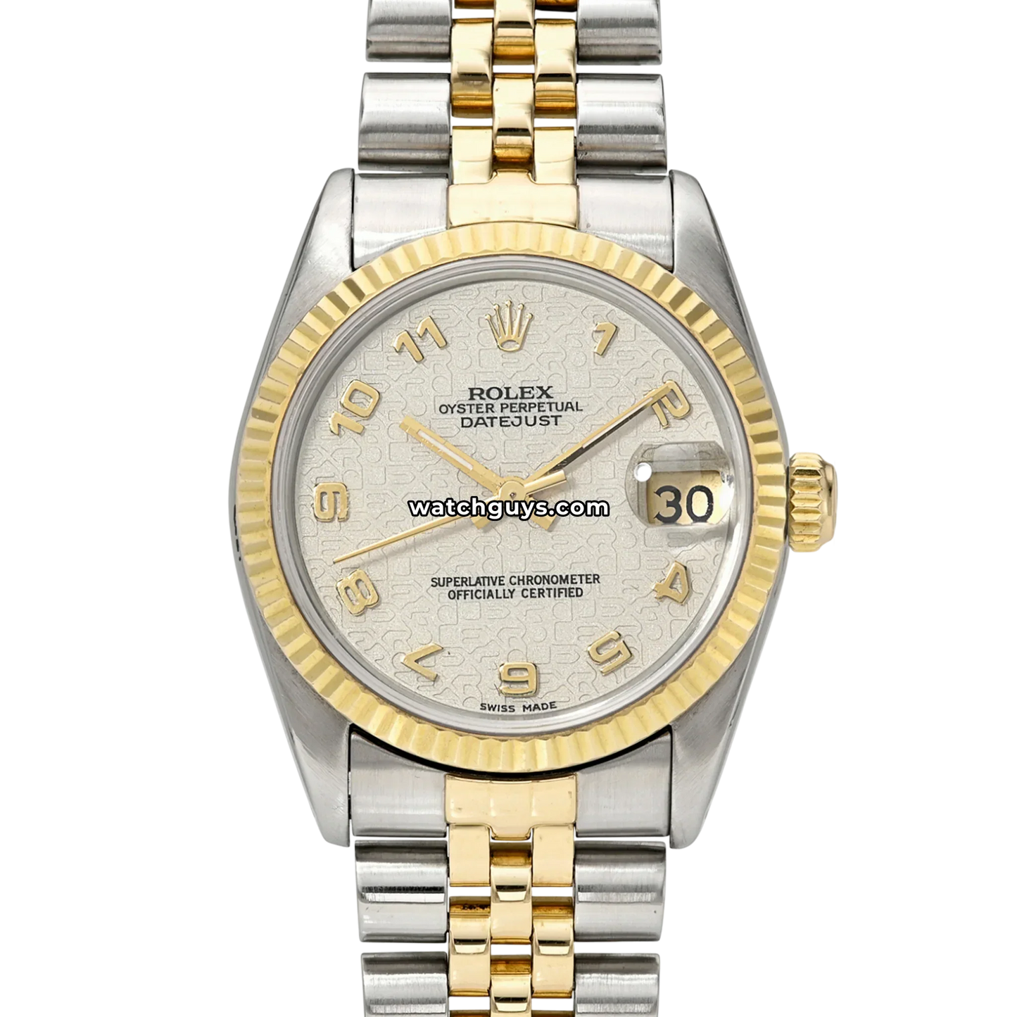 Rolex Datejust 68273 Ivory Jubilee Arabic