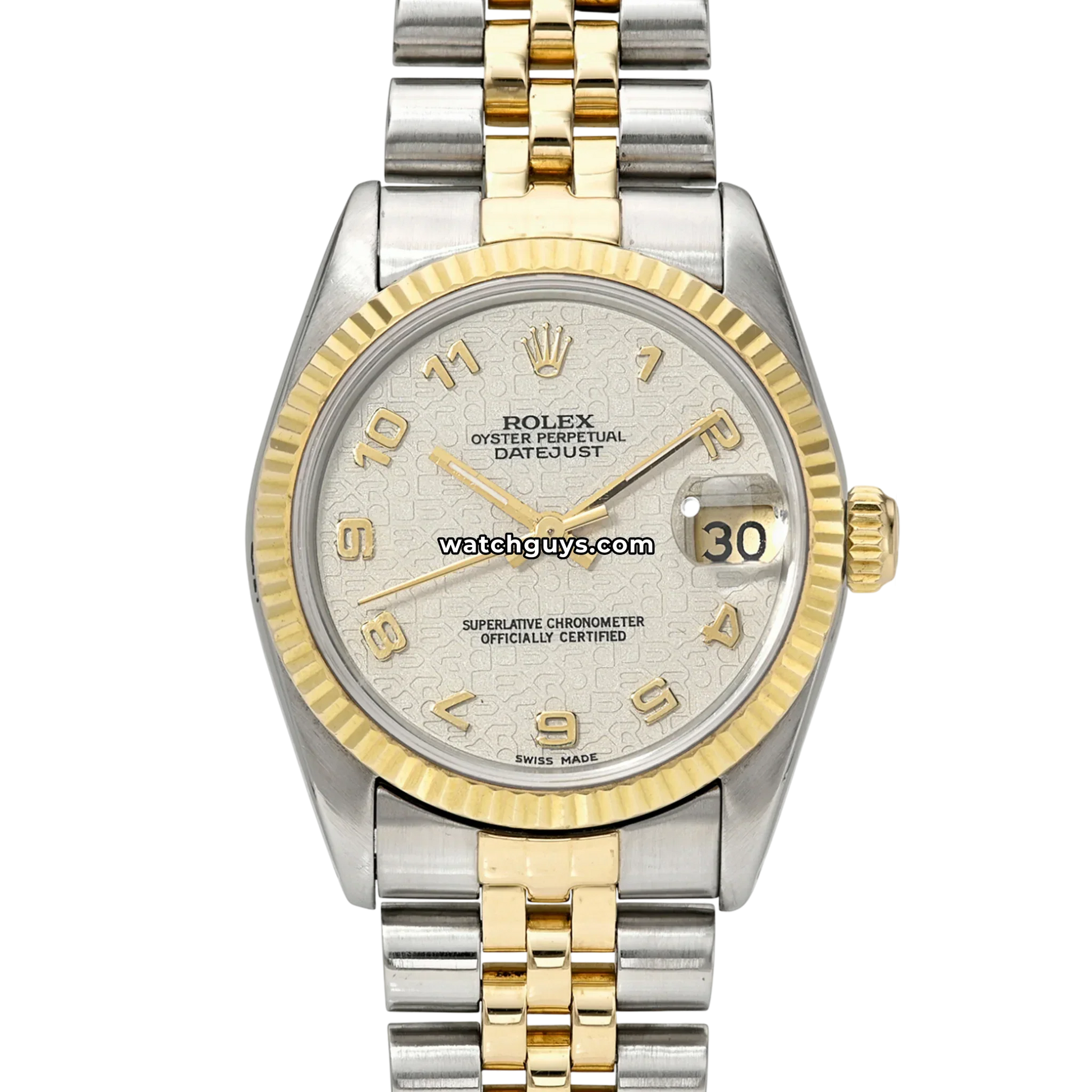 Rolex Datejust 68273 Ivory Jubilee Arabic