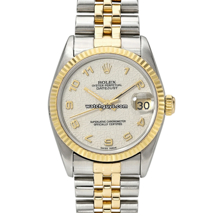 Rolex Datejust 68273 Ivory Jubilee Arabic