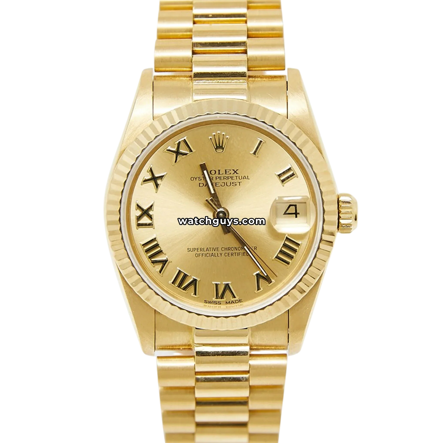 Rolex Datejust 68278 Champagne Roman President