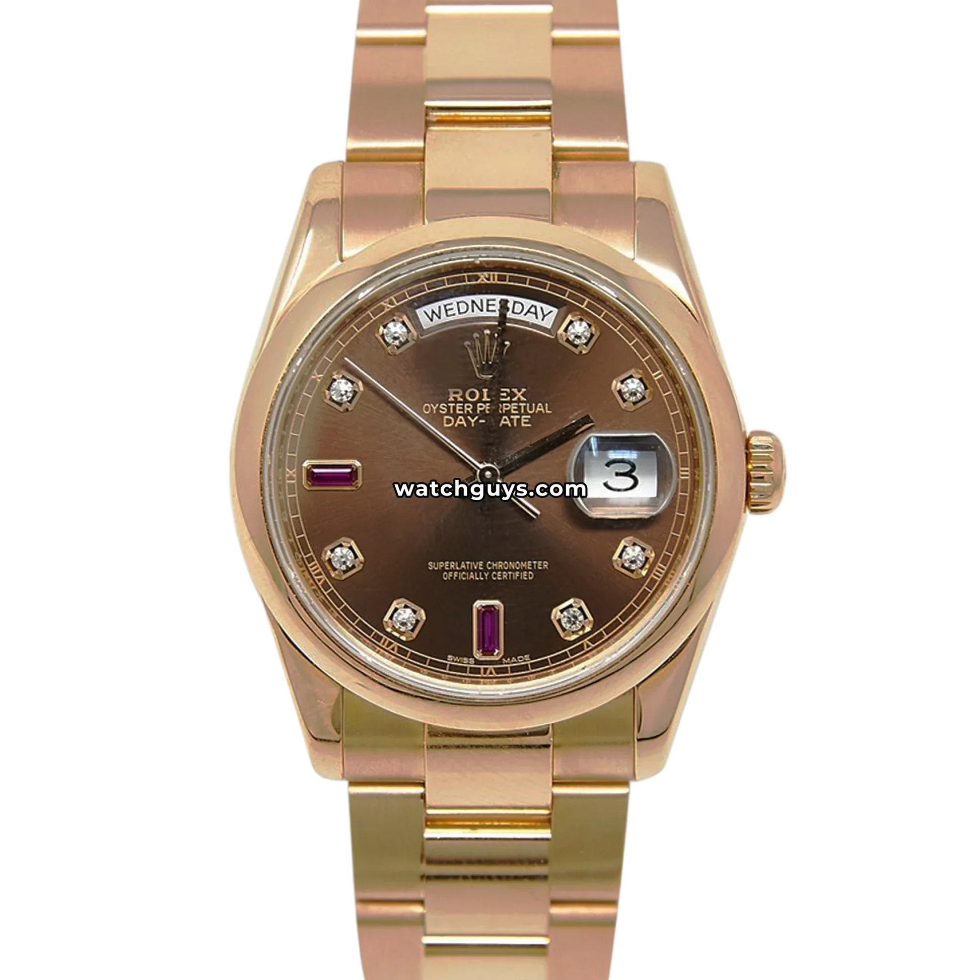 Rolex Day-Date 118205 Chocolate Diamond