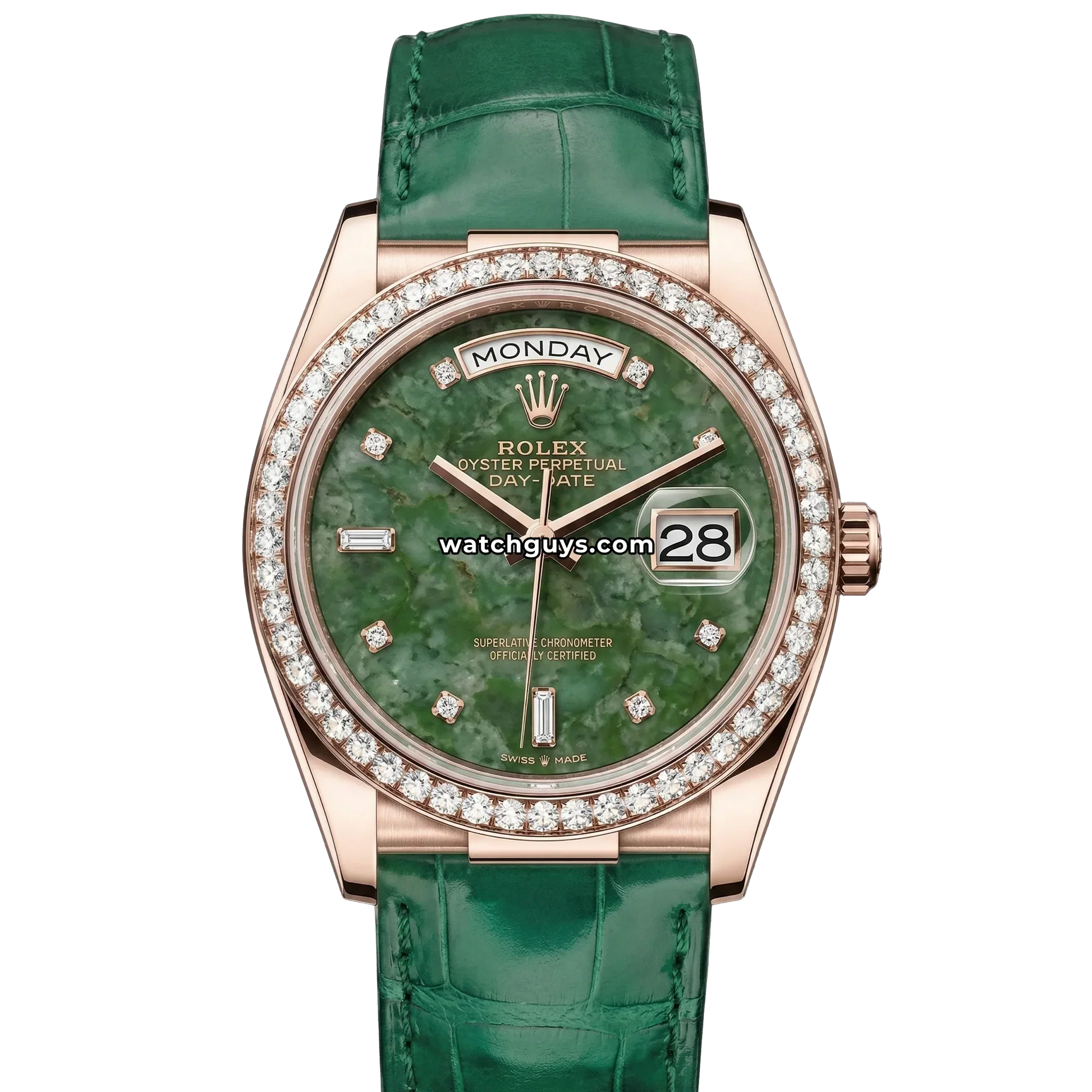 Rolex Day-Date 128145RBR Wyoming Jade