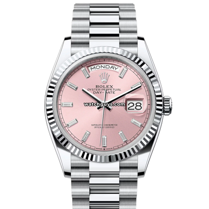 Rolex Day-Date 128236 Platinum Pink Diamond President