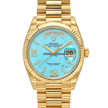 Rolex Day-Date 128238 Turquoise Diamond