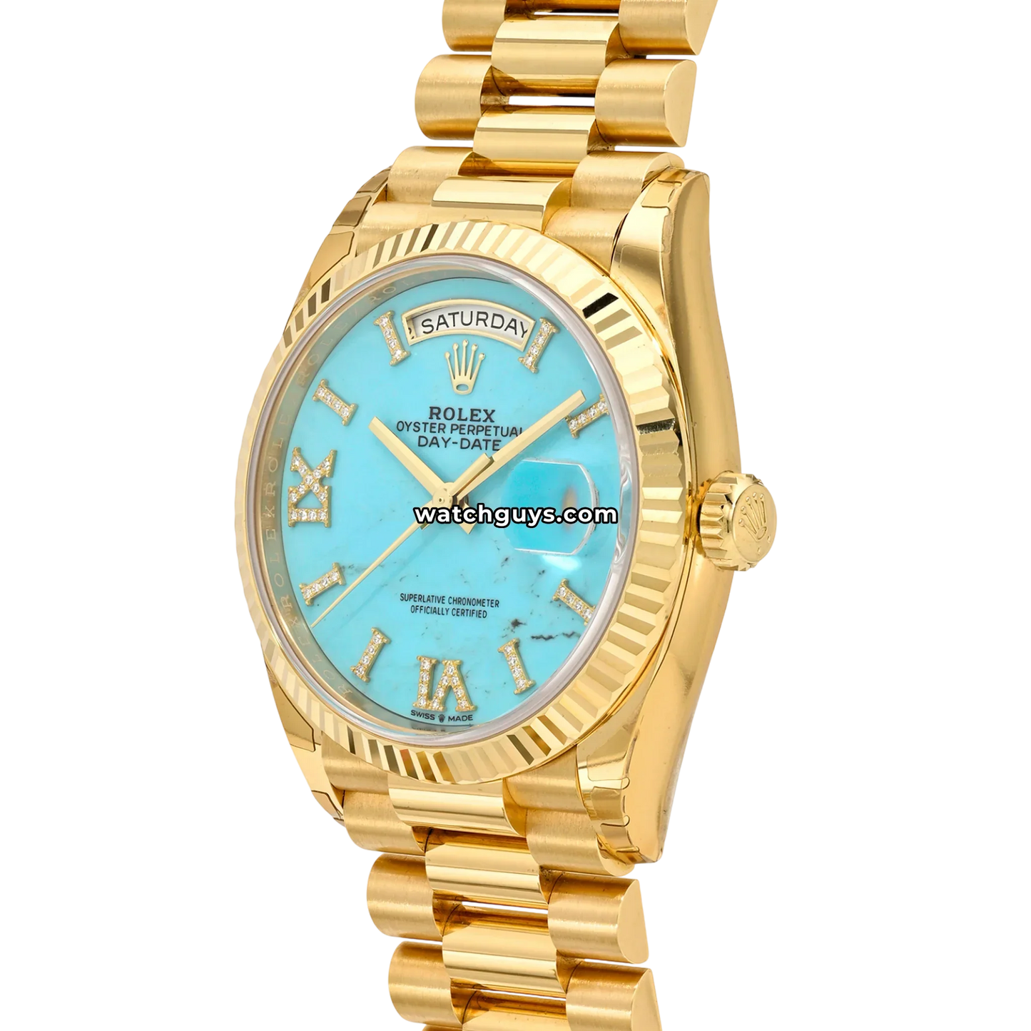 Rolex Day-Date 128238 Turquoise Diamond
