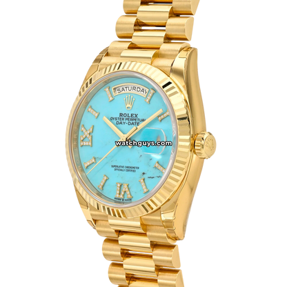 Rolex Day-Date 128238 Turquoise Diamond