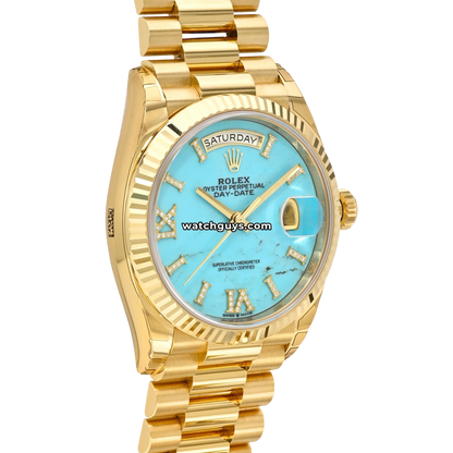 Rolex Day-Date 128238 Turquoise Diamond