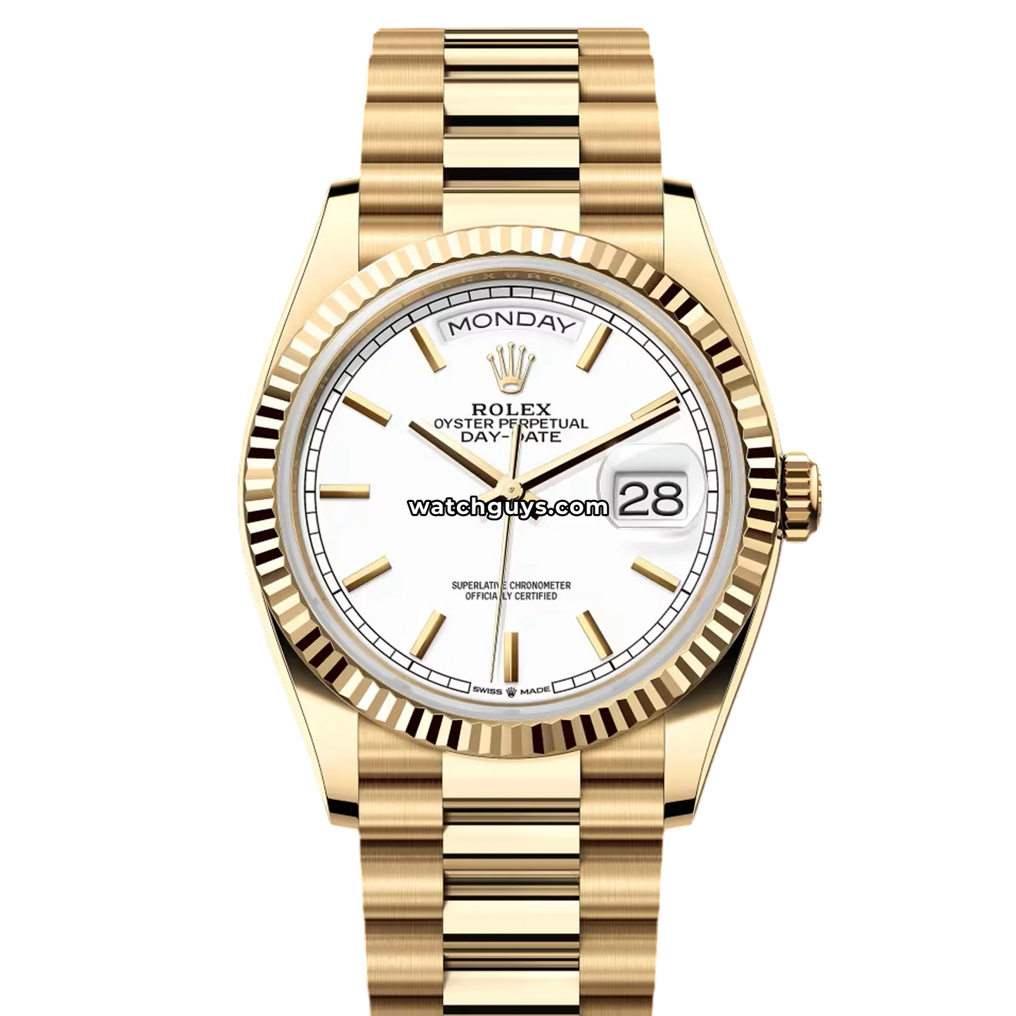 Rolex Day-Date 128238 White Index President