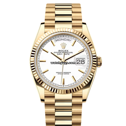 Rolex Day-Date 128238 White Index President