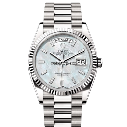 Rolex Day-Date 128239 Mother of Pearl Baguette Diamond