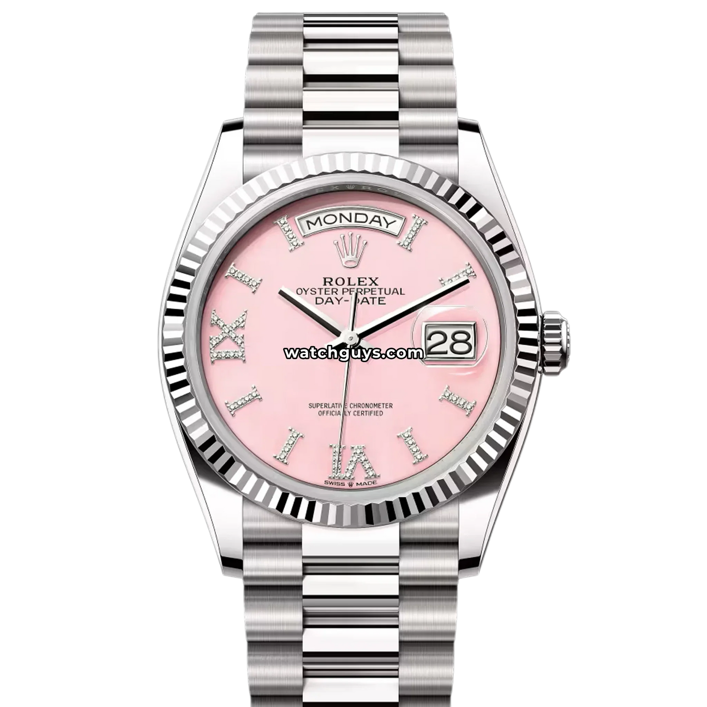 Rolex Day-Date 128239 Pink Roman Diamond