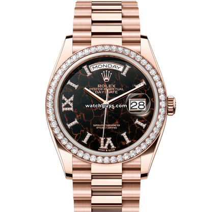 Rolex Day-Date 128345RBR Eisenkiesel Diamond