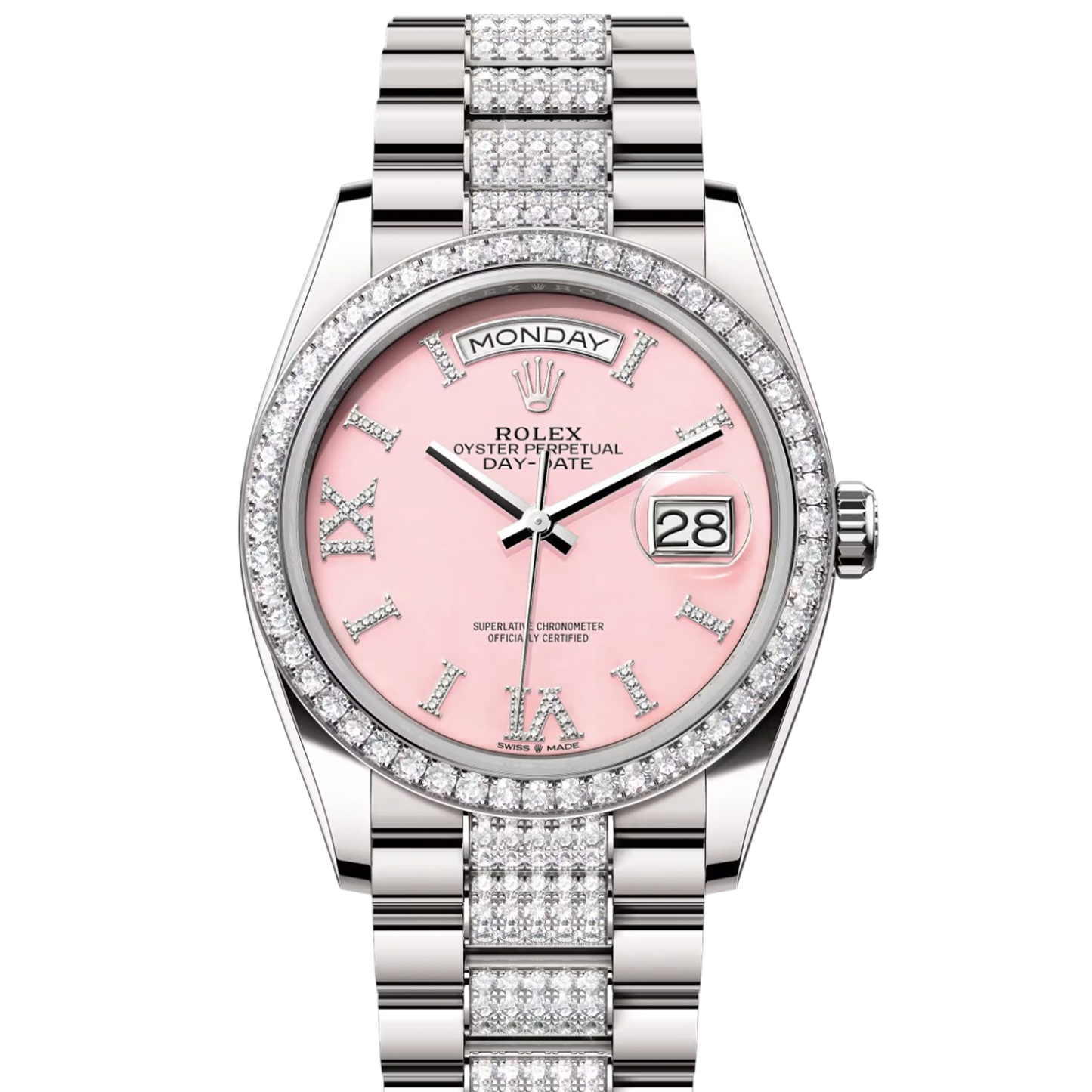 Rolex Day-Date 128349RBR Pink Roman Diamond