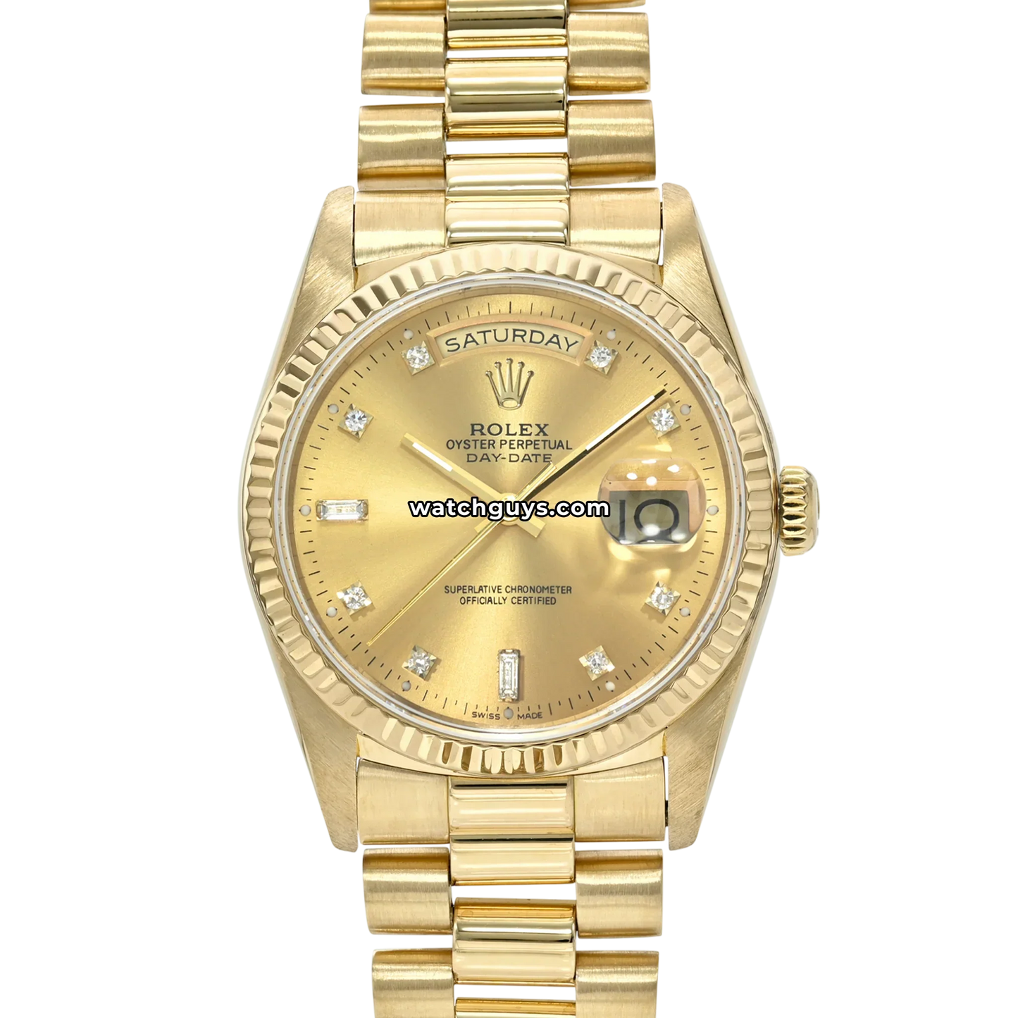 Rolex Day-Date 18238 Champagne Diamond President
