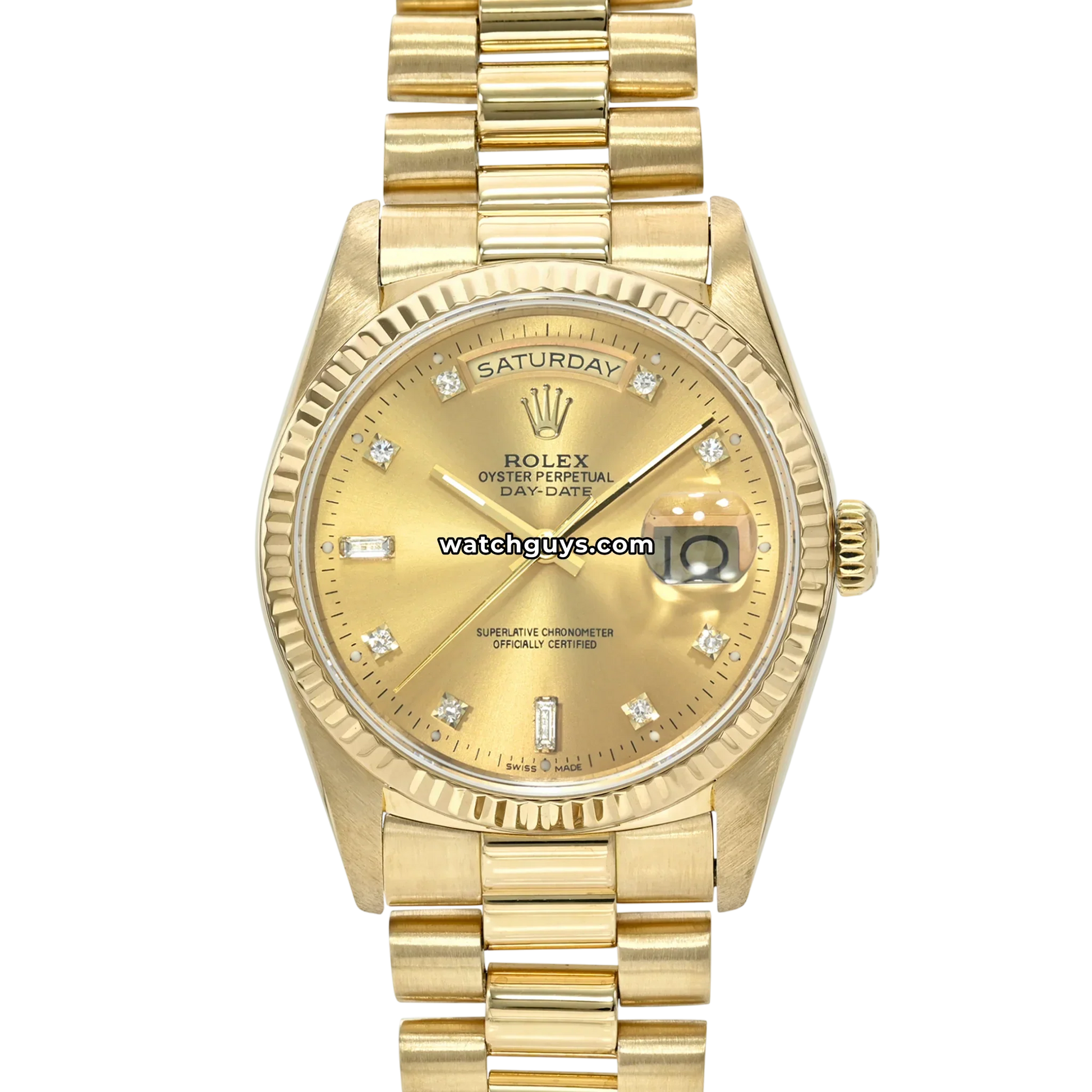 Rolex Day-Date 18238 Champagne Diamond President