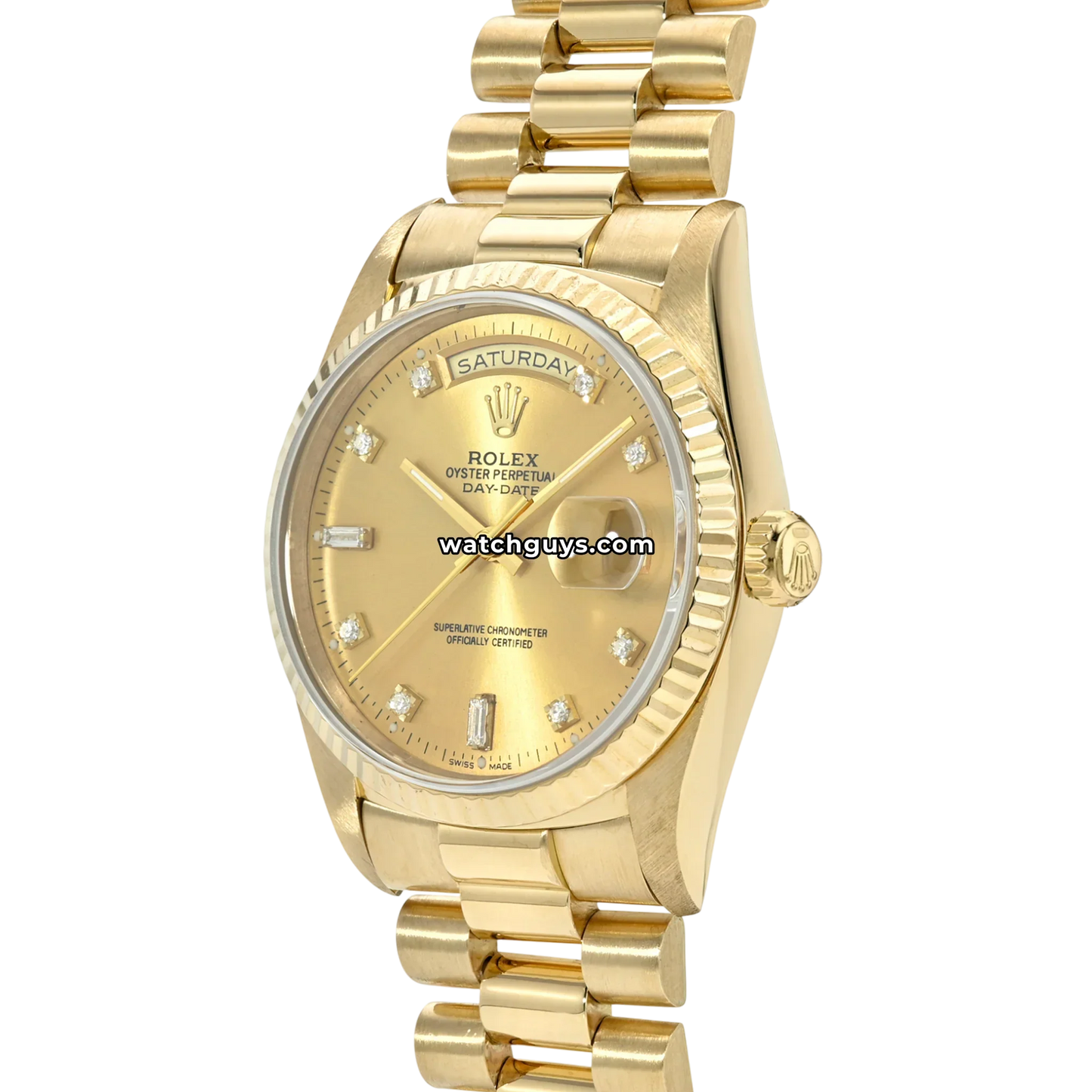 Rolex Day-Date 18238 Champagne Diamond President