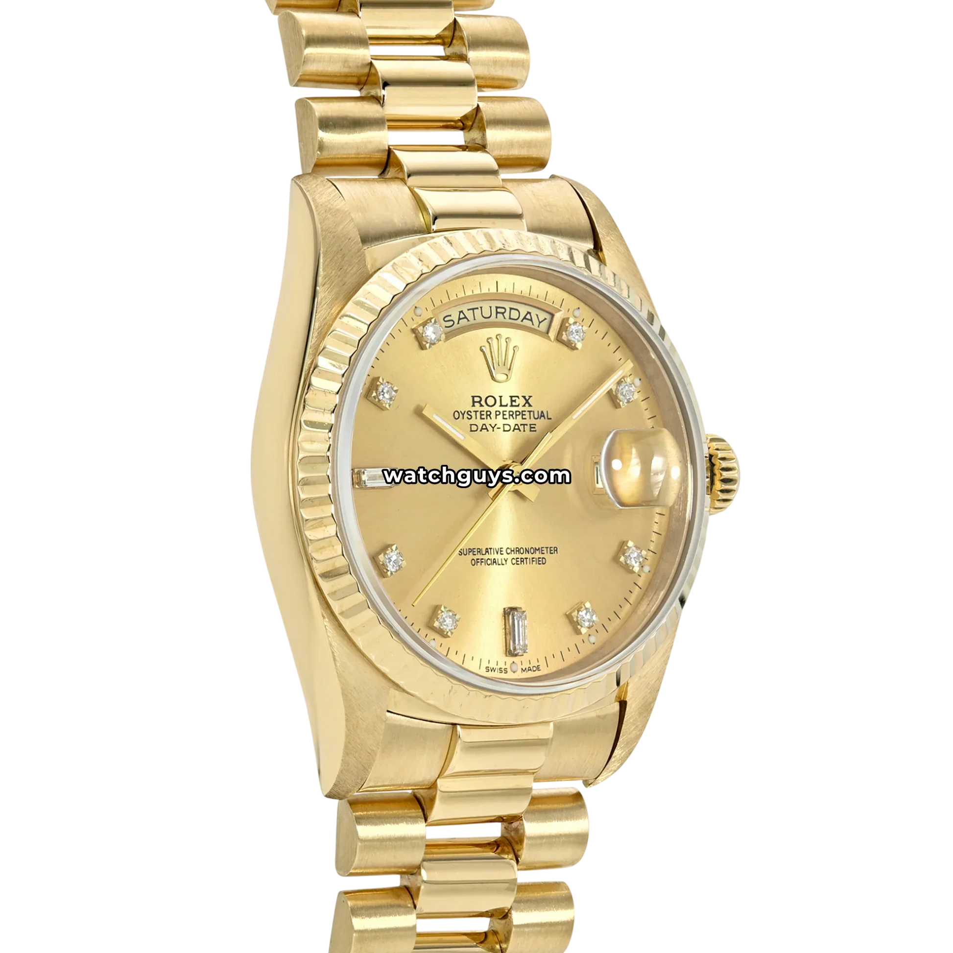 Rolex Day-Date 18238 Champagne Diamond President
