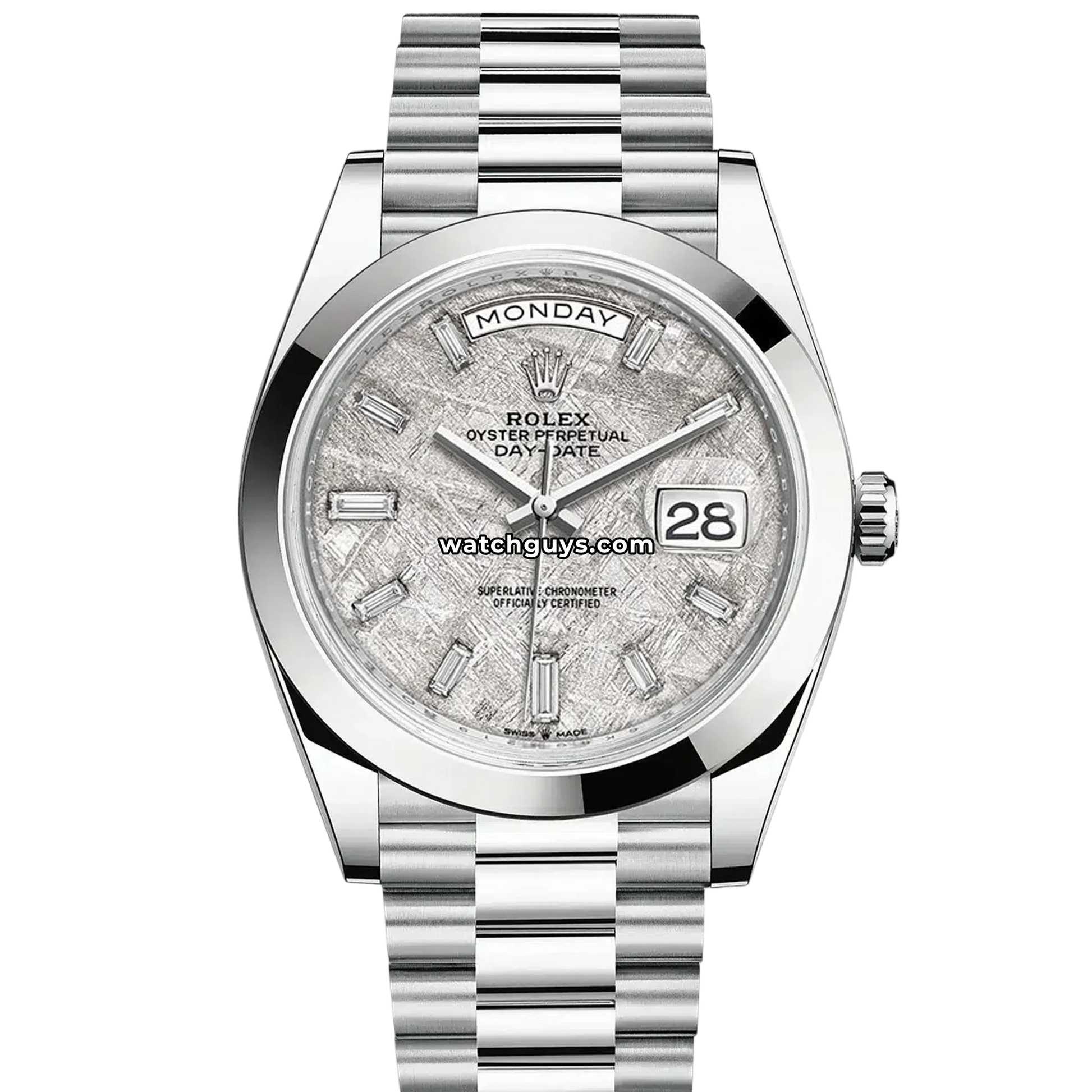 Rolex Day-Date 228206 Meteorite Baguette Diamond President