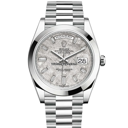 Rolex Day-Date 228206 Meteorite Baguette Diamond President