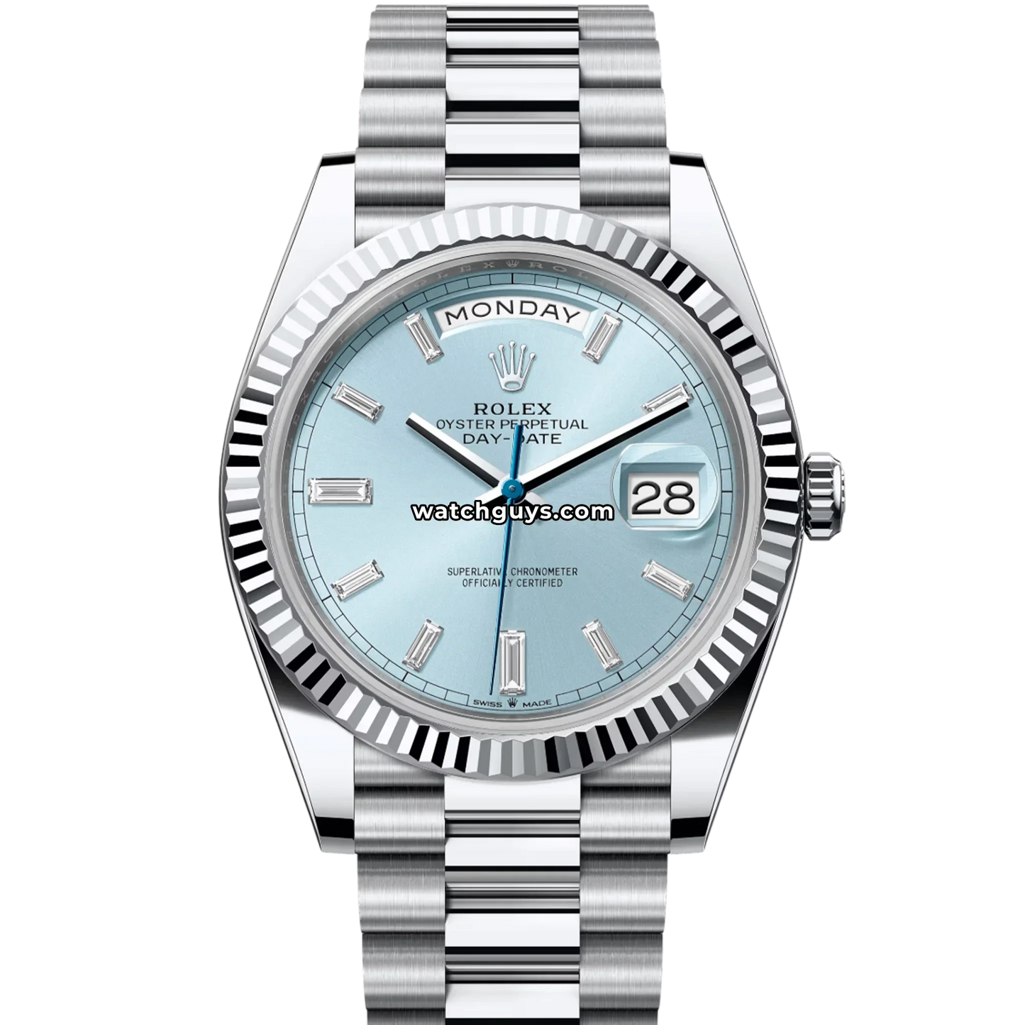 Rolex Day-Date 228236 Platinum Ice Blue Diamond President