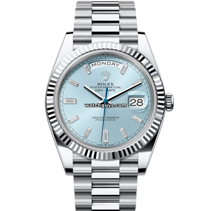 Rolex Day-Date 228236 Platinum Ice Blue Diamond President