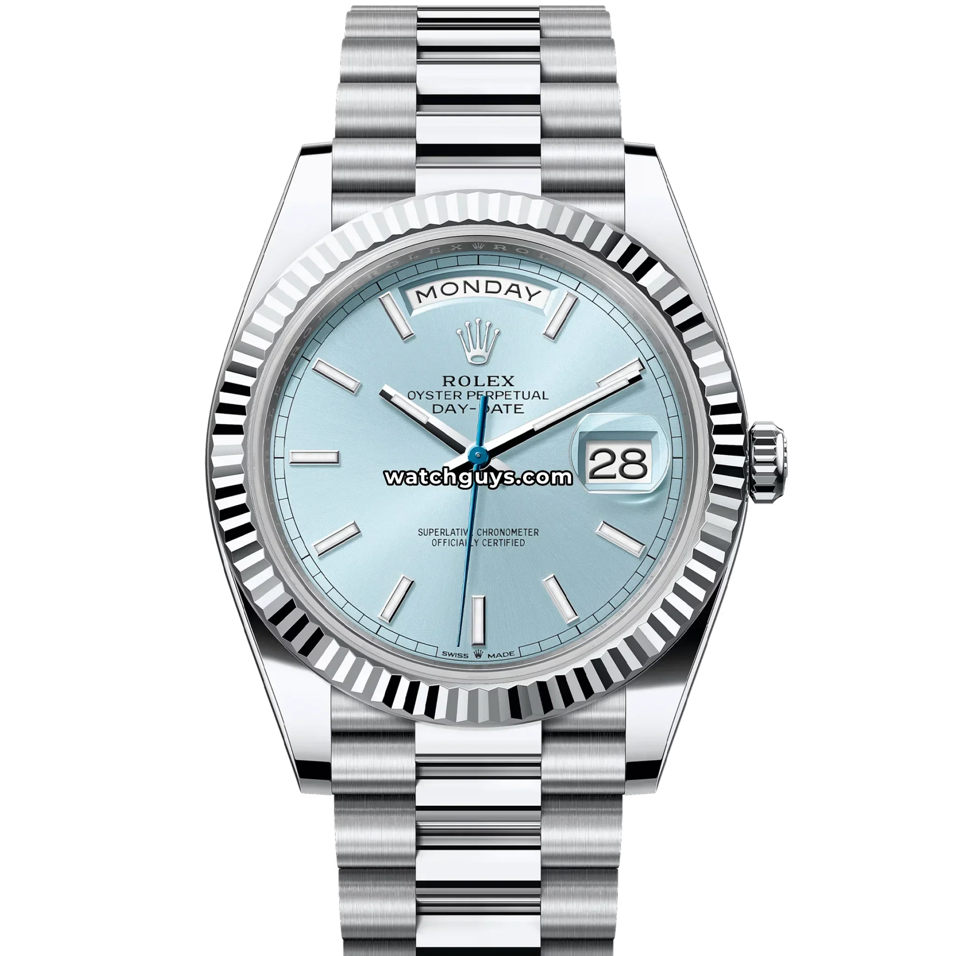 Rolex Day-Date 228236 Platinum Ice Blue President