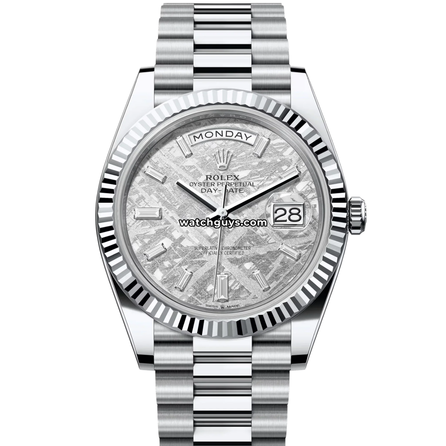 Rolex Day-Date 228236 Platinum Meteorite Diamond President
