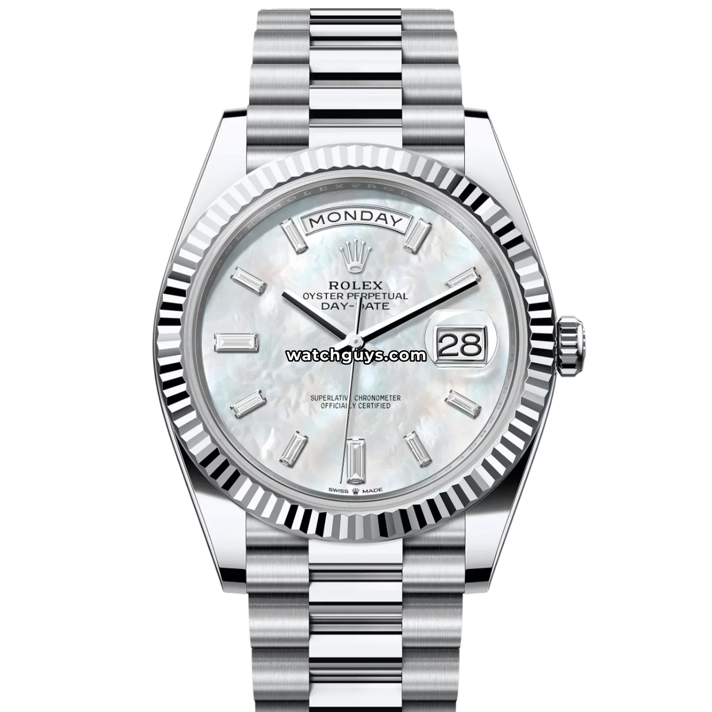 Rolex Day-Date 228236 Platinum Mother of Pearl Diamond President