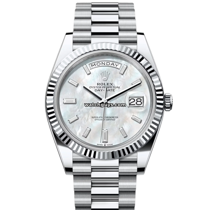 Rolex Day-Date 228236 Platinum Mother of Pearl Diamond President