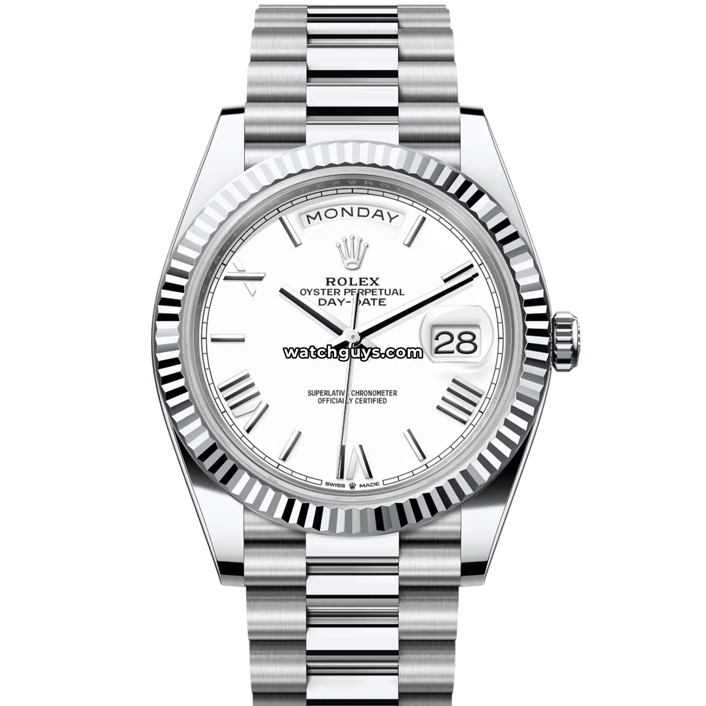 Rolex Day-Date 228236 Platinum White Roman President