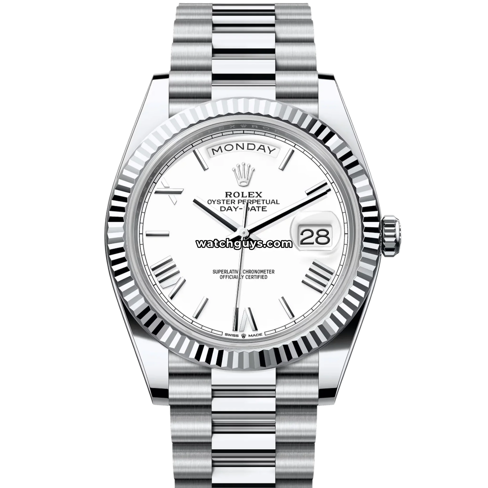 Rolex Day-Date 228236 Platinum White Roman President