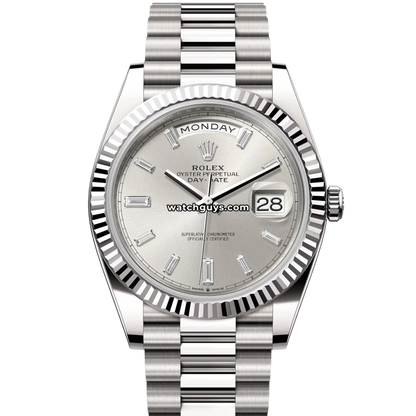 Rolex Day-Date 228239 Silver Diamond President