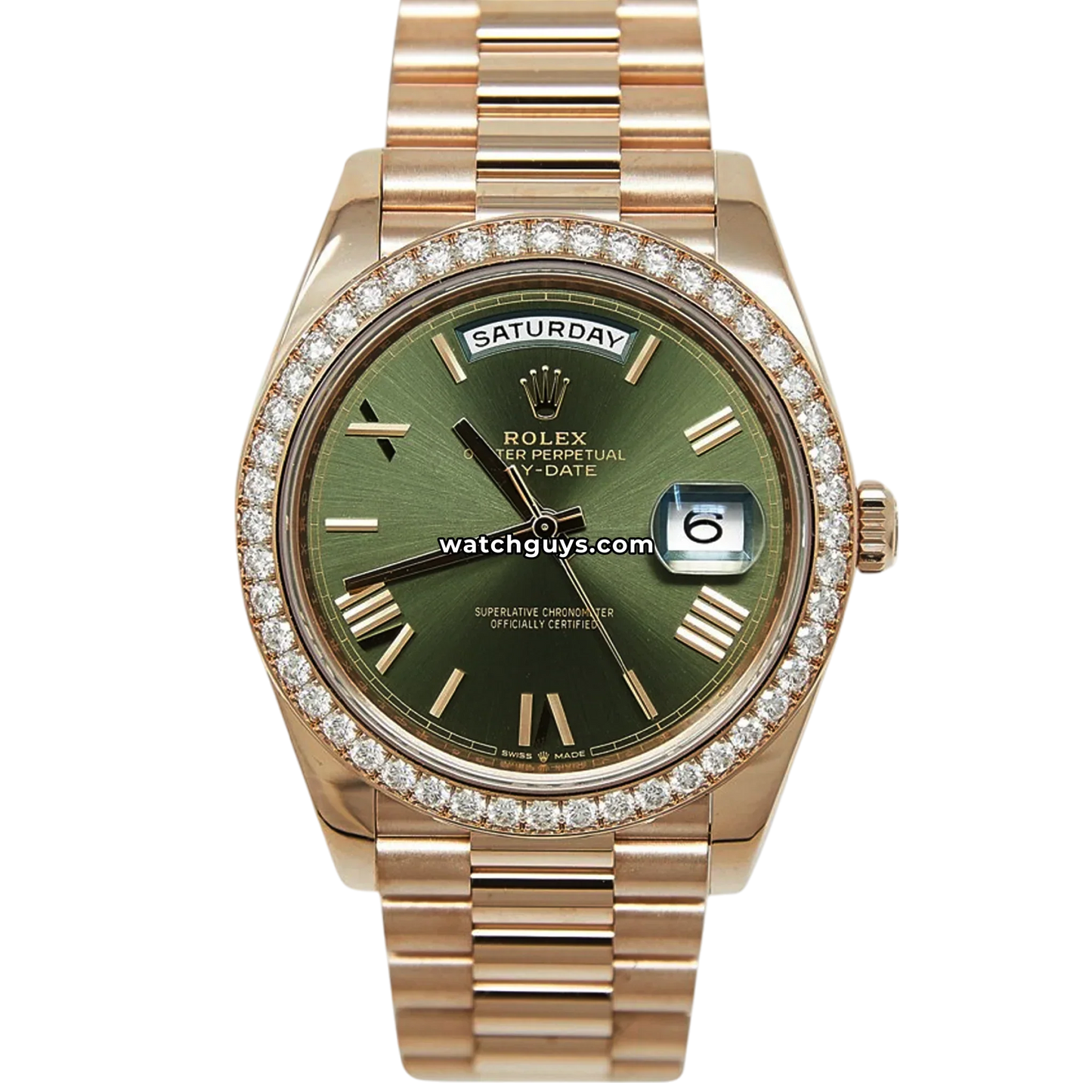 Rolex Day-Date 228345 Olive Green Roman