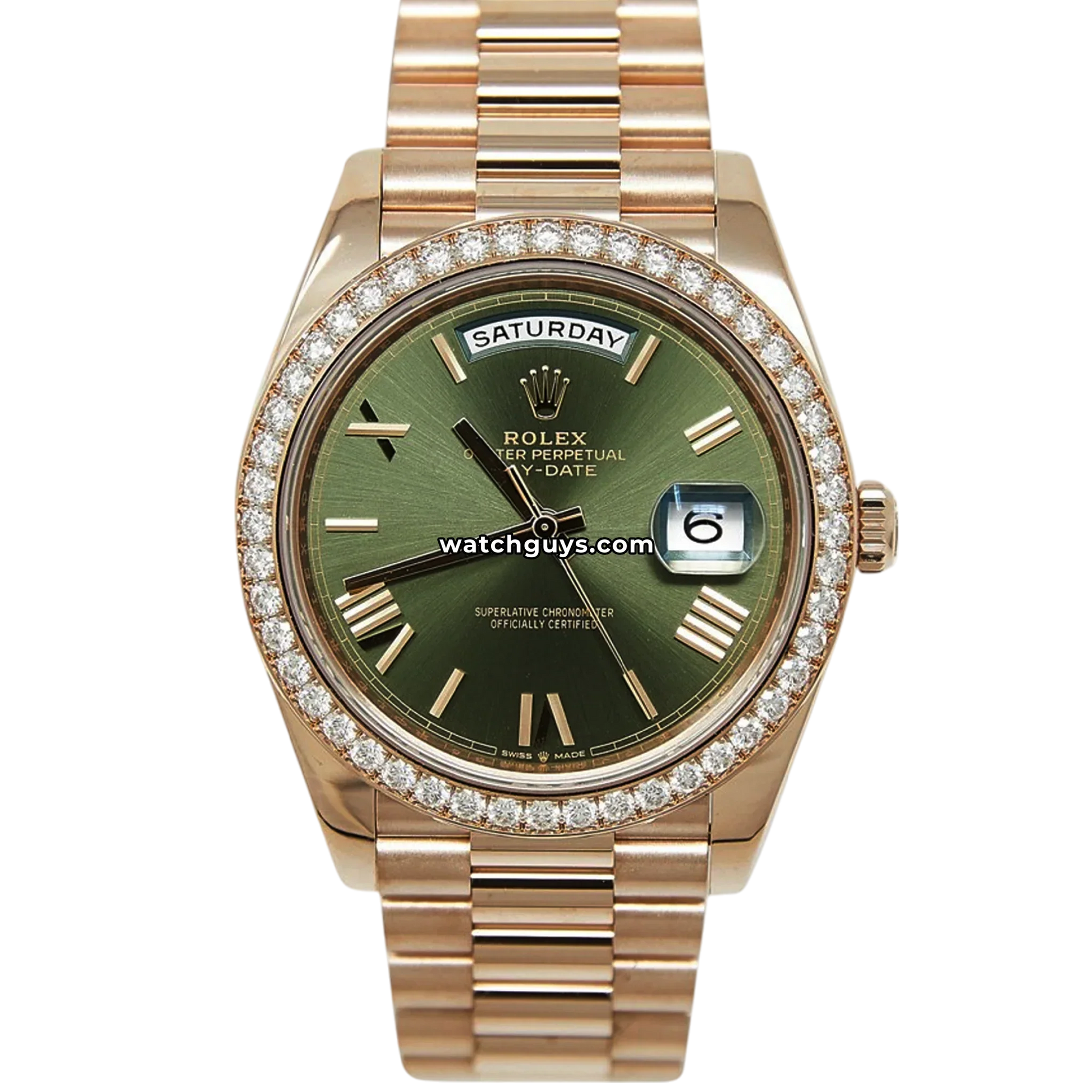 Rolex Day-Date 228345 Olive Green Roman