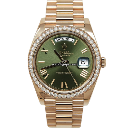 Rolex Day-Date 228345 Olive Green Roman