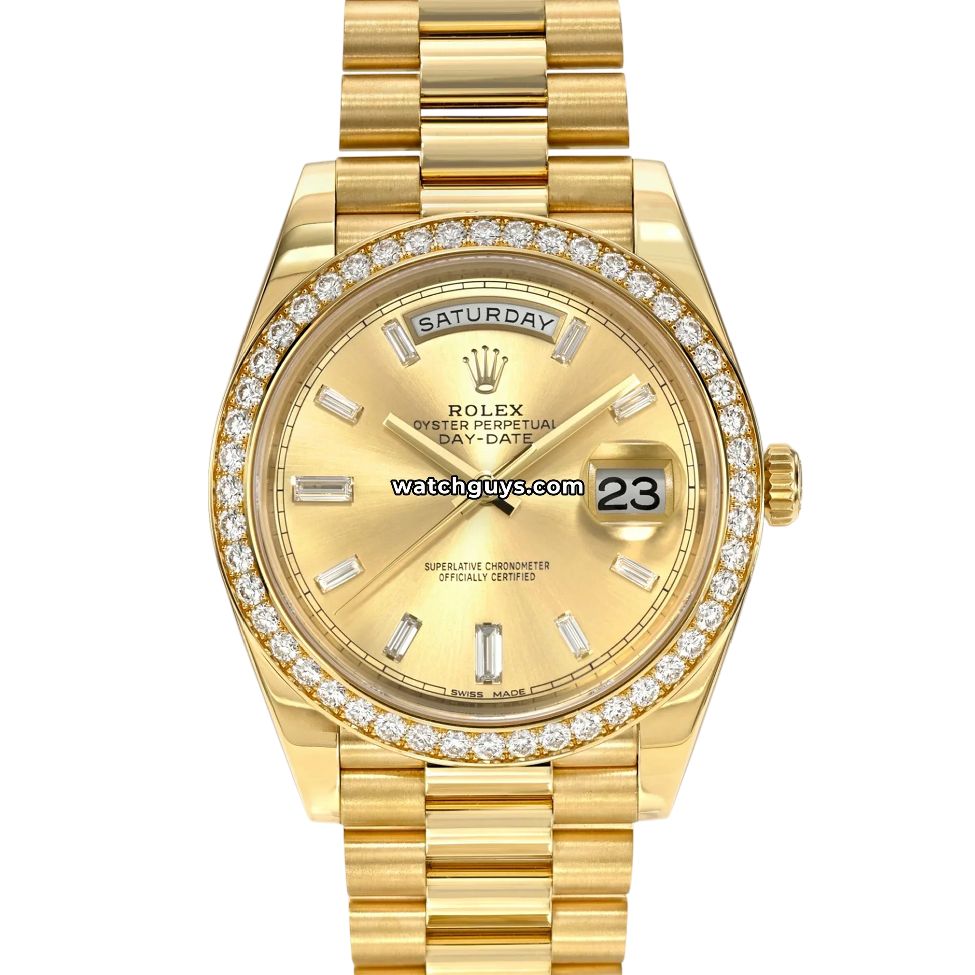 Rolex Day-Date 228348RBR Champagne Baguette