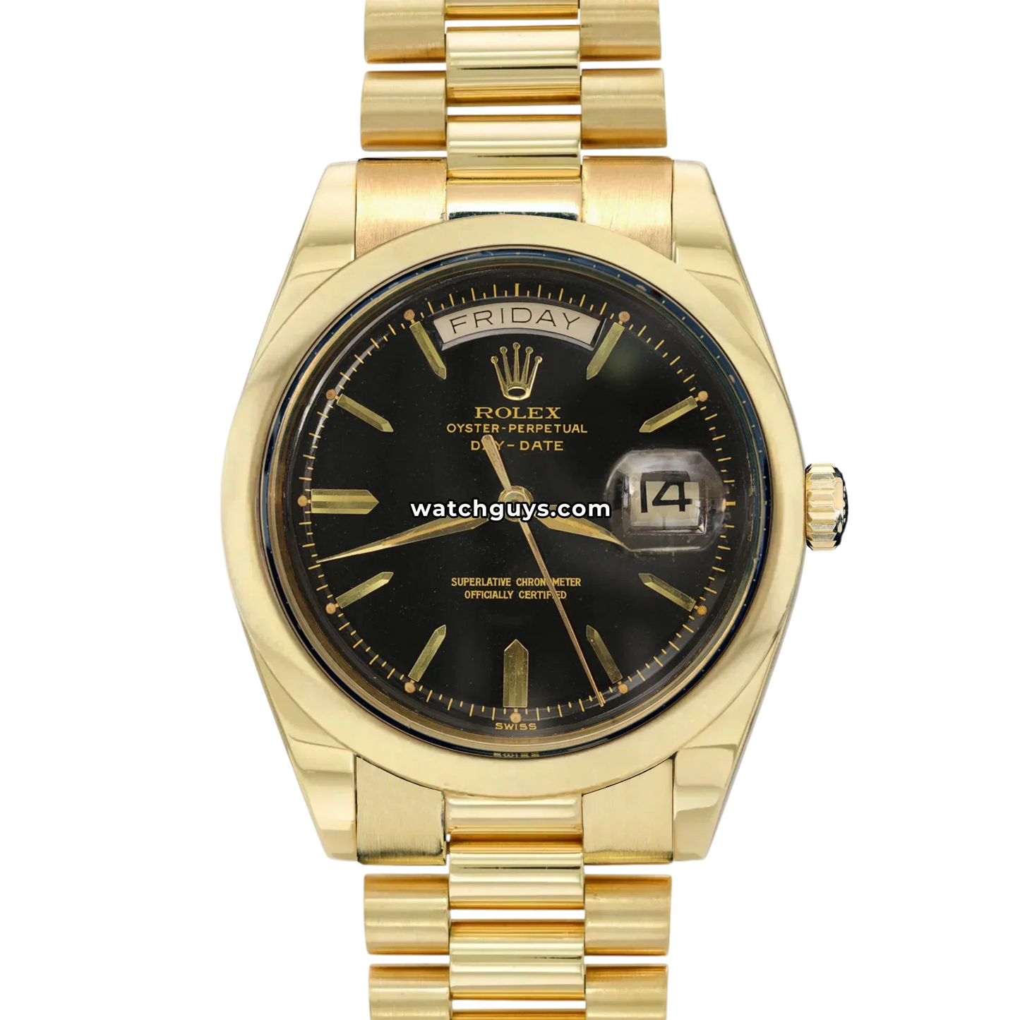 Rolex Day-Date 6612 Black Index President