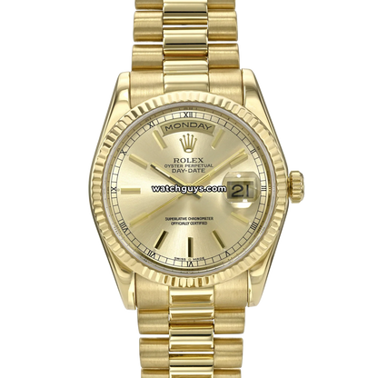 Rolex Day-Date 118238 Champagne President