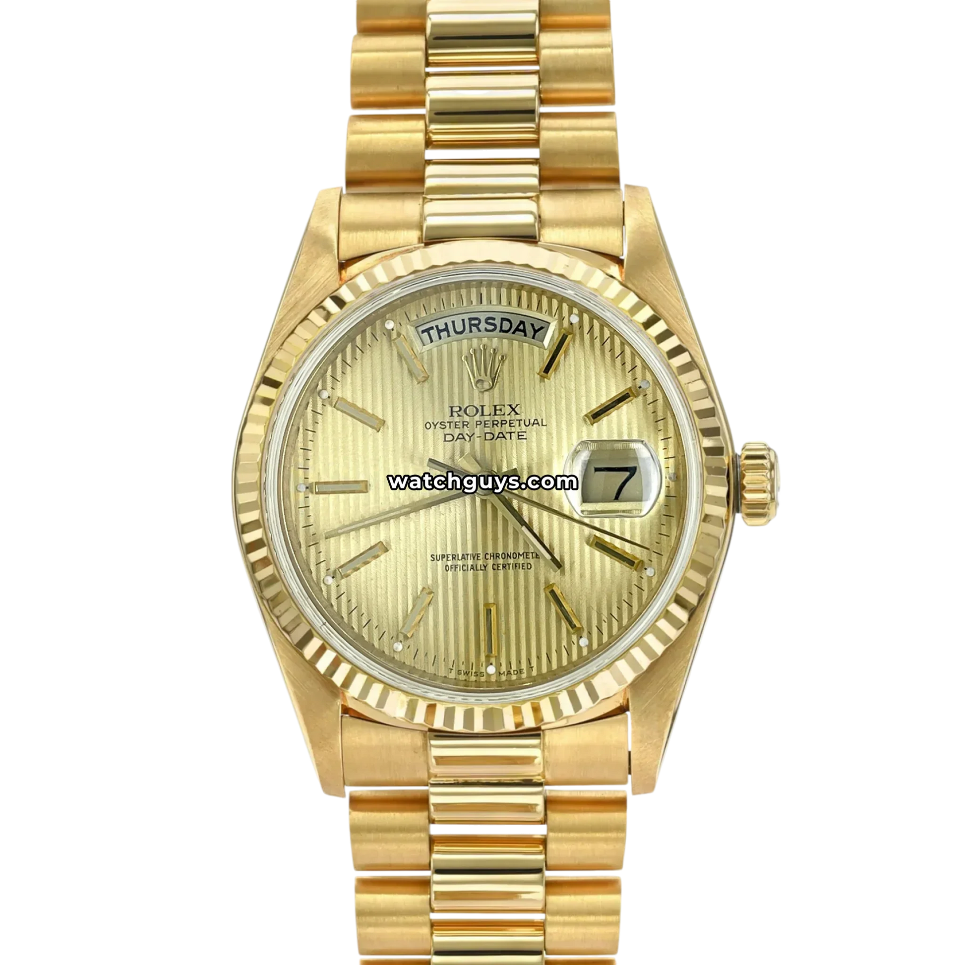 Rolex Day-Date 18038 Champagne Tapestry