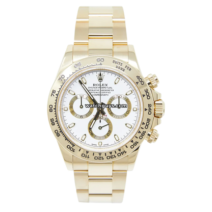 Rolex Daytona 116508 White Dial Yellow Gold