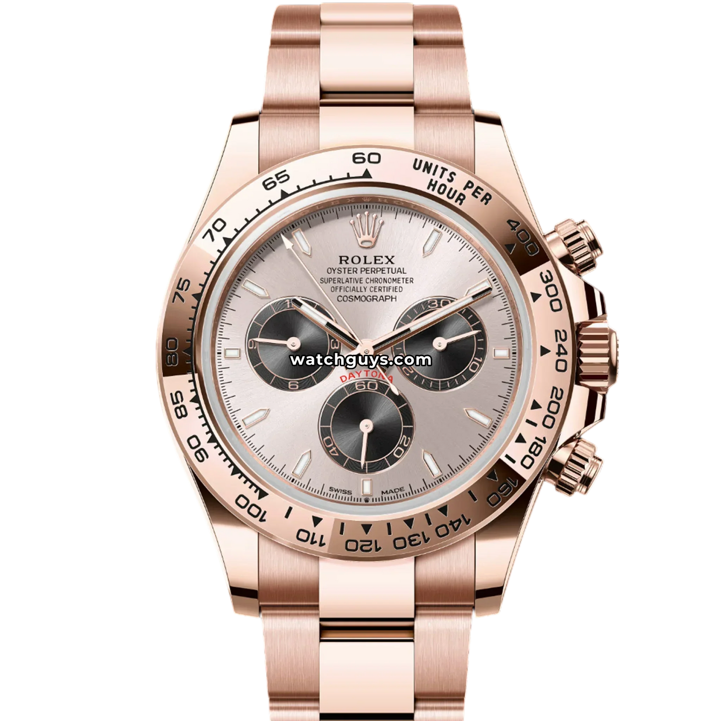 Rolex Daytona 126505 Sundust Index Rose Gold