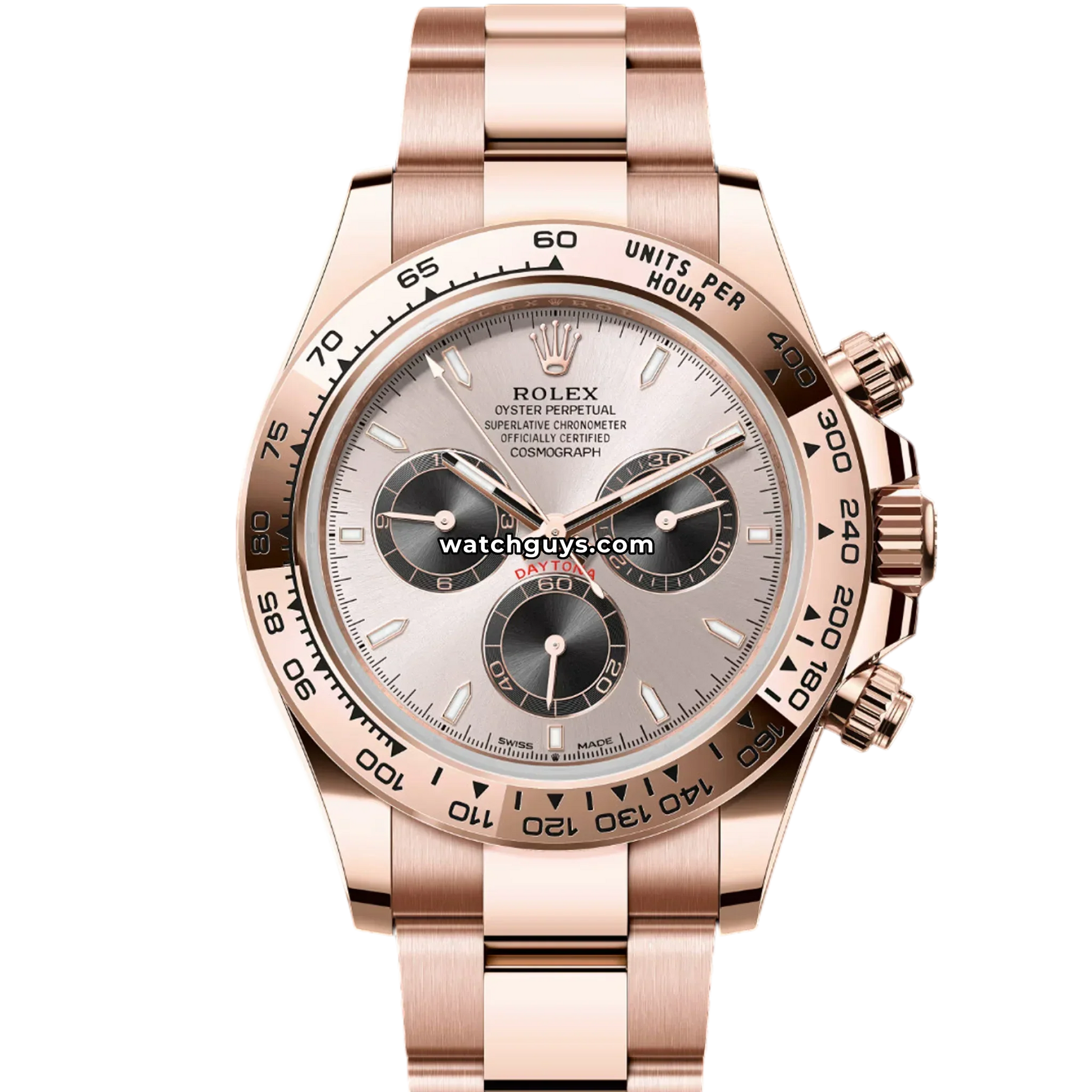 Rolex Daytona 126505 Sundust Index Rose Gold