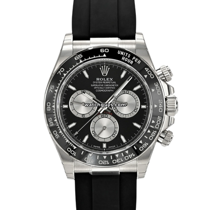 Rolex Daytona 126519LN White Gold "Baby LeMans" Oysterflex