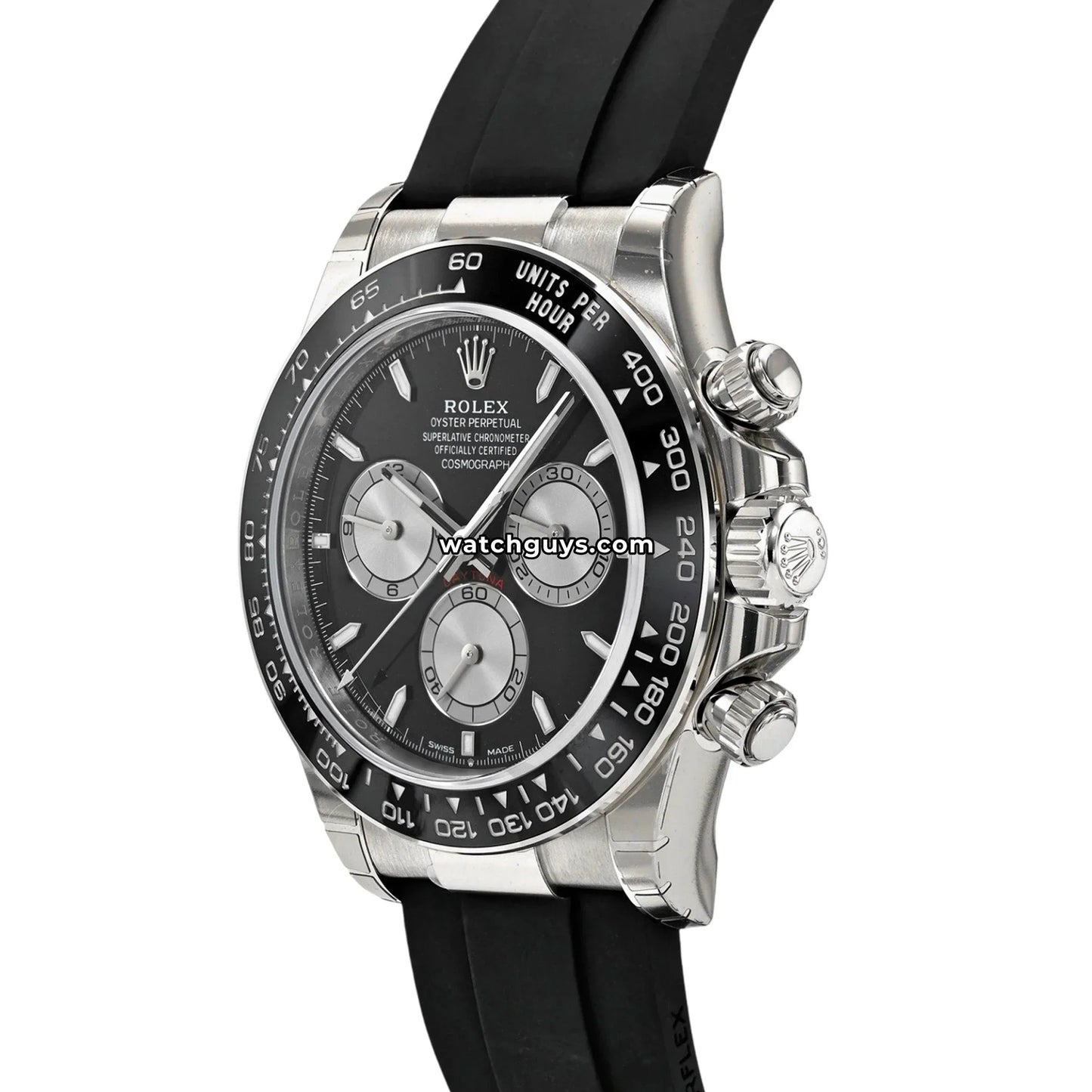 Rolex Daytona 126519LN White Gold "Baby LeMans" Oysterflex