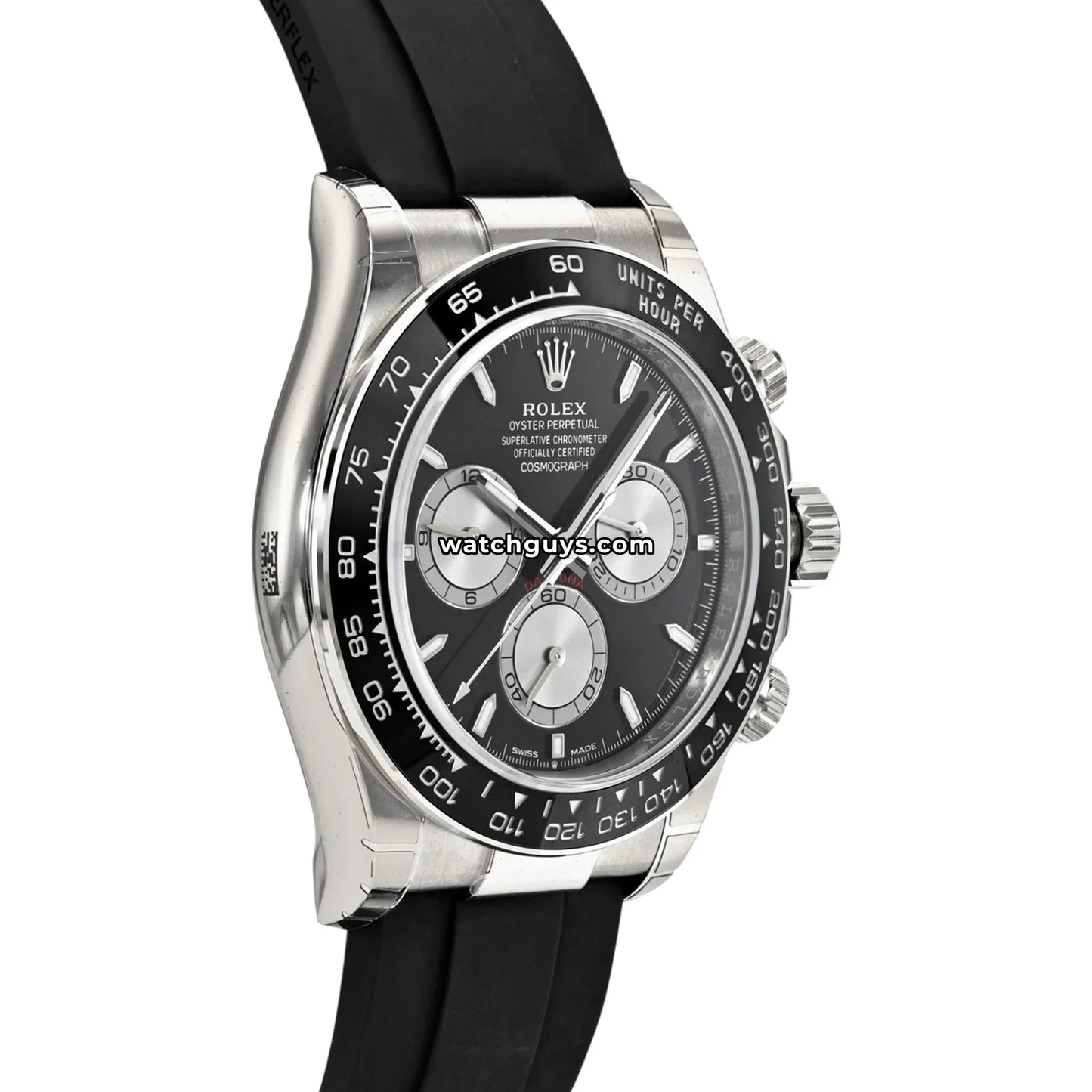 Rolex Daytona 126519LN White Gold "Baby LeMans" Oysterflex